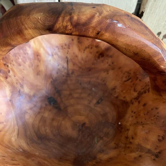 Rustic Cedar Root Basket  - Picture 2 of 8